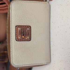 Dooney & Bourke Cream Leather Wallet